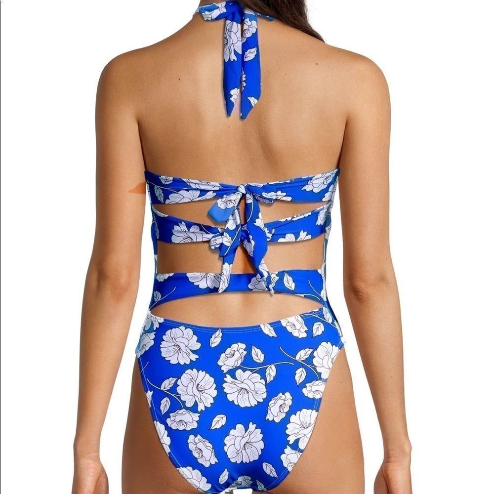 Petal and Sea by PQ Floral Knotted-Back One-Piece Swimsuit - Picture 2 of 2